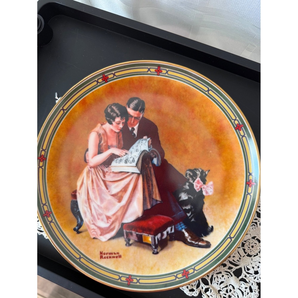 Knowles Norman Rockwell A Couples Commitment Collector Plate 1985 American Dream